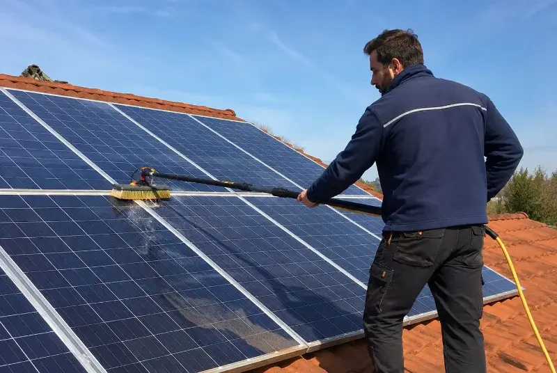 Nettoyage et entretien de panneaux solaires au Pont-de-Beauvoisin